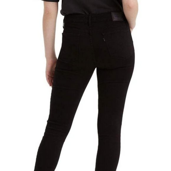 LEVI'S Womens 711 Skinny Jeans - Size 27 - Soft Black - Picture 2 of 5